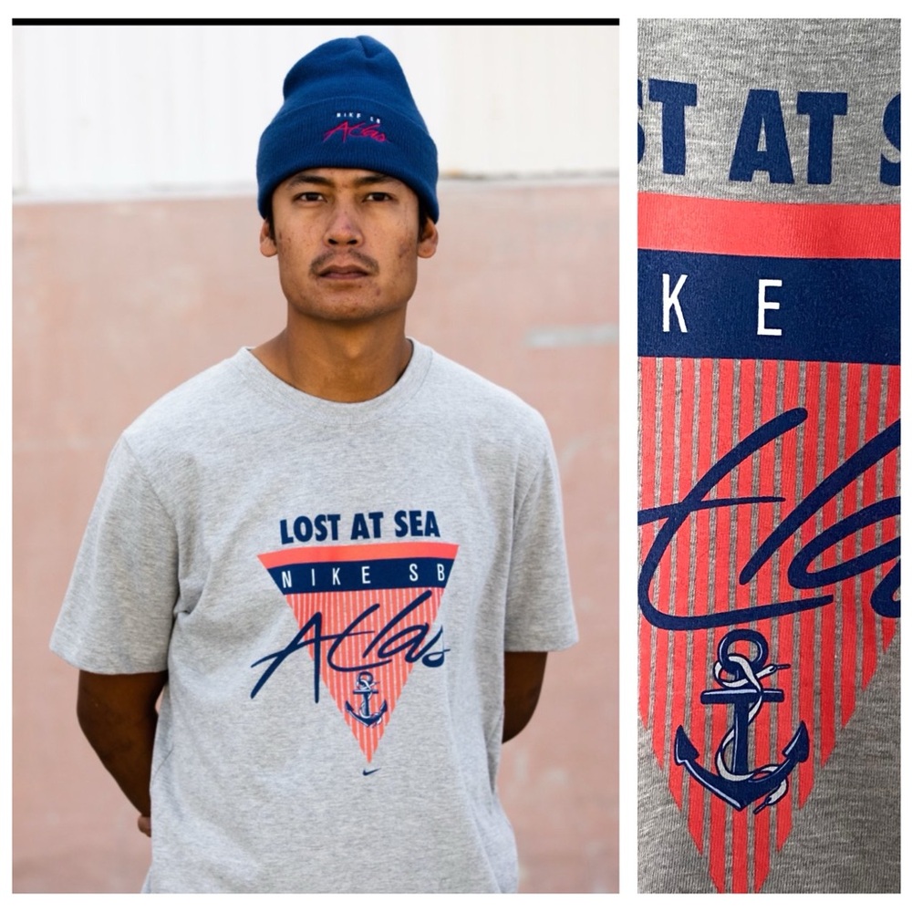 Atlas X Nike SB Lost at Sea Gray T-shirt XL